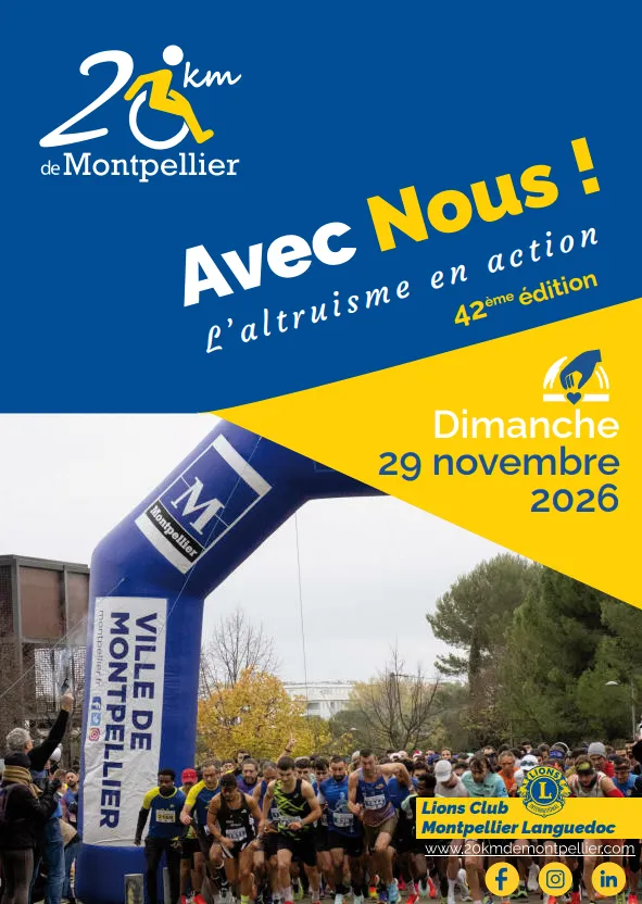 Affiche : 20 km de MONTPELLIER